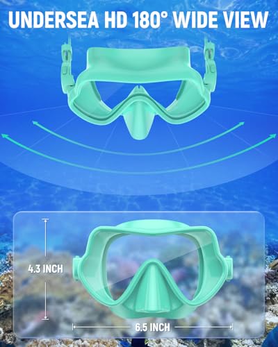 W WSTOO WSTOO Frameless Swim Goggles with Nose Cover for Adults, Panoramic Anti-Glare & Anti-Fog Tempered Glass Lenses, and Perfect Seal Food-Grade Silicone Skirt, Suitable for Snorkelling and Diving - Image 4