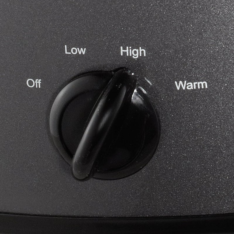 كروك بوت Crock-Pot، قدر طهي بطيء بسعة 7 لترات، مزود بوظيفة تدفئة الطعام، لون الفحم (SCV700-KC) - Image 4