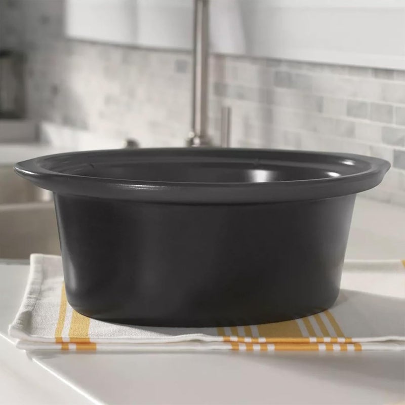 كروك بوت Crock-Pot، قدر طهي بطيء بسعة 7 لترات، مزود بوظيفة تدفئة الطعام، لون الفحم (SCV700-KC) - Image 5