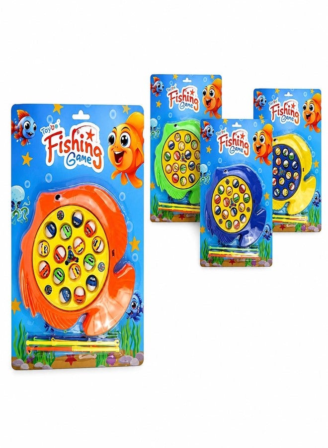 Negi Fishing Game Toy for Kids, 72 Piece Set, Rotating Musical Fish Catch Game with Magnetic Rods, Educational Fun Toy for Boys Girls Ages 3+ - Image 1