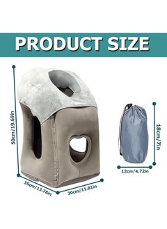 AUTOYSUR Inflatable Travel Pillow,Neck Pillow,Portable Pillow,Comfortable Neck Support Head,Multifunctional Neck and Head Support Lap Pillow for Airplanes Trains Buses Office Napping Pillow  - Image 2