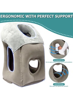 AUTOYSUR Inflatable Travel Pillow,Neck Pillow,Portable Pillow,Comfortable Neck Support Head,Multifunctional Neck and Head Support Lap Pillow for Airplanes Trains Buses Office Napping Pillow  - Image 3