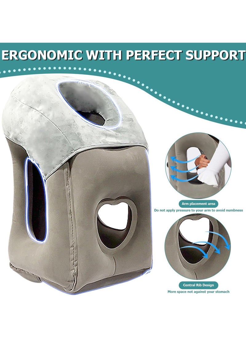 AUTOYSUR - Inflatable Travel Pillow,Neck Pillow,Portable Pillow,Comfortable Neck Support Head,Multifunctional Neck and Head Support Lap Pillow for Airplanes Trains Buses Office Napping Pillow - Image 1