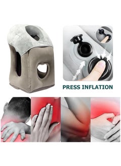 AUTOYSUR Inflatable Travel Pillow,Neck Pillow,Portable Pillow,Comfortable Neck Support Head,Multifunctional Neck and Head Support Lap Pillow for Airplanes Trains Buses Office Napping Pillow  - Image 5