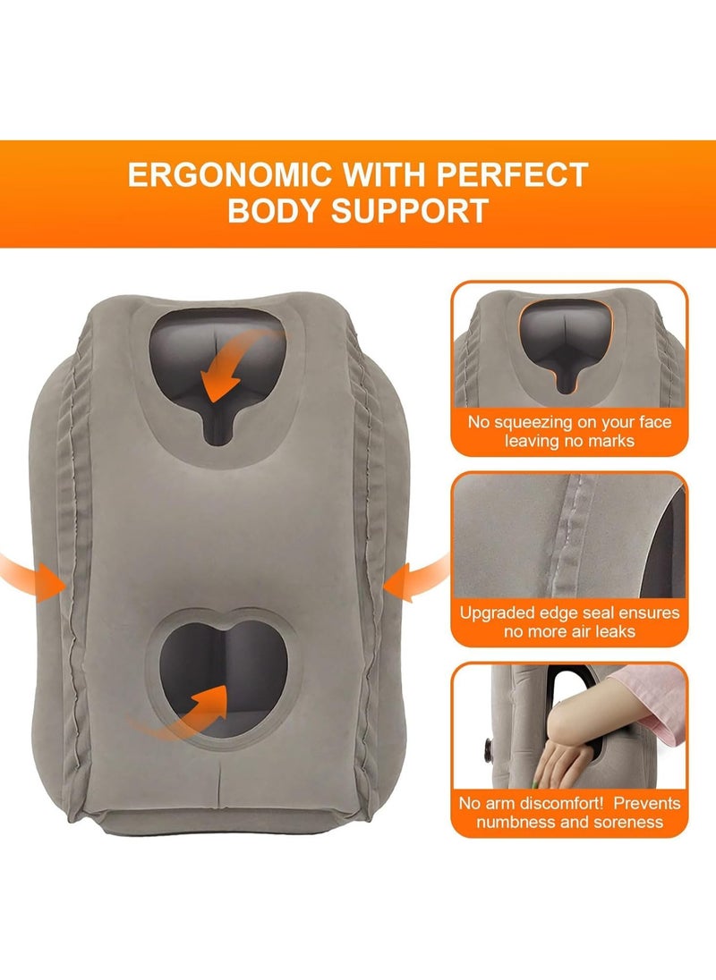 AUTOYSUR - Inflatable Travel Pillow,Neck Pillow,Portable Pillow,Comfortable Neck Support Head,Multifunctional Neck and Head Support Lap Pillow for Airplanes Trains Buses Office Napping Pillow - Image 1