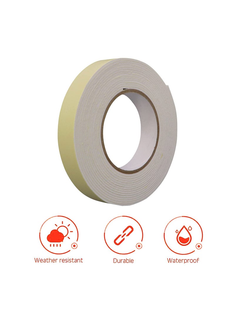 AIPL AIPL Double Sided Foam Tape Strong Adhesive Multipurpose Mounting Adhesive for Wall Furniture Balloon Craft 12MM X 5MTR 6  - Image 3