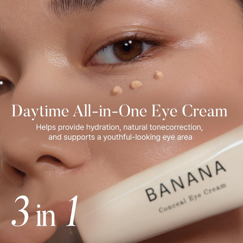 shaishaishai BANANA Conceal Cream, Hydrating Under Eye Cream & Dark Circle Coverage, Anti-Fine Lines & Smoothing, Non-Sticky, Korean Skincare, 0.52 oz - Image 2