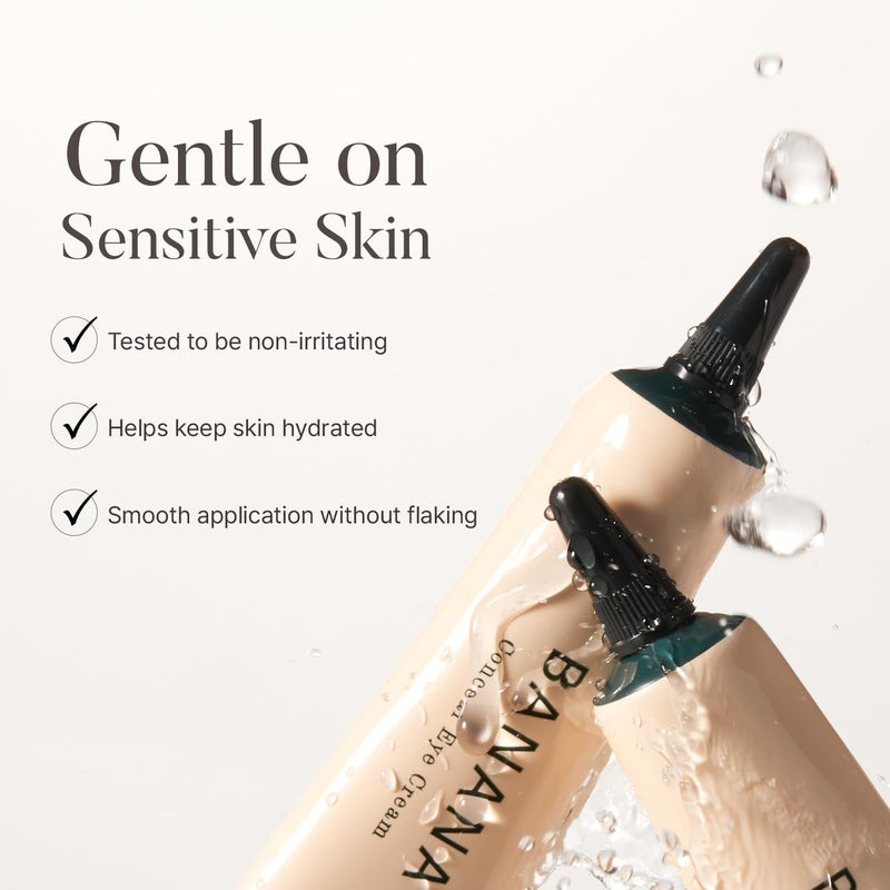shaishaishai BANANA Conceal Cream, Hydrating Under Eye Cream & Dark Circle Coverage, Anti-Fine Lines & Smoothing, Non-Sticky, Korean Skincare, 0.52 oz - Image 4