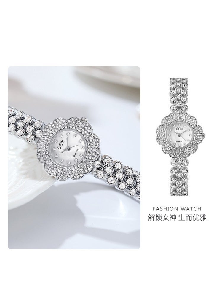 gedi - Ladies Fashionable Diamond Waterproof Quartz Watch - Image 1