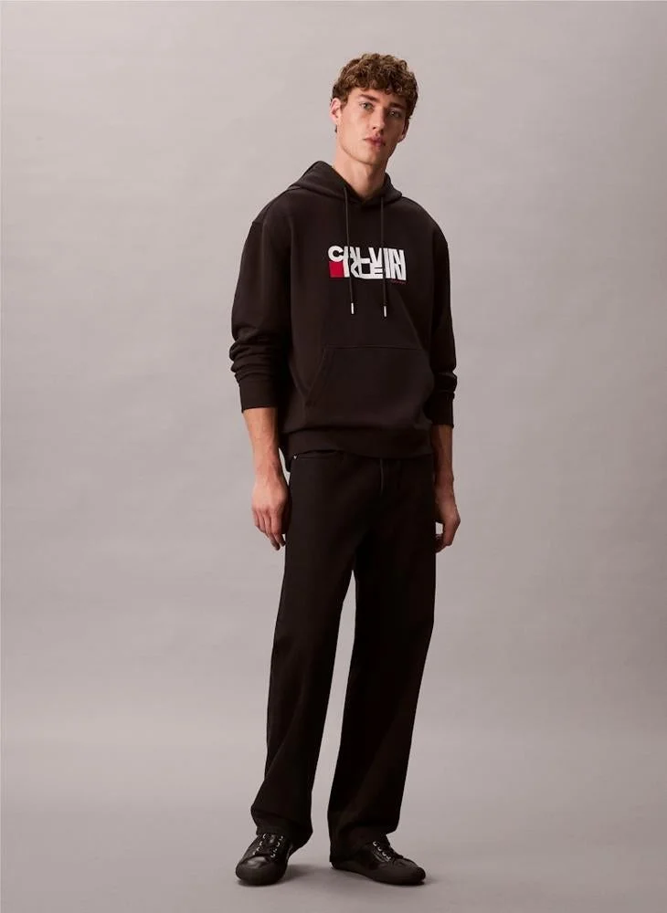 Calvin Klein Jeans  Logo Graphic Hoodie for Men | Best Price UAE