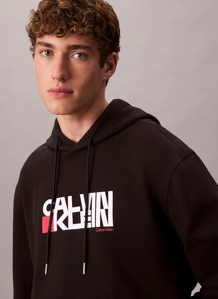 Calvin Klein Jeans  Logo Graphic Hoodie for Men | Best Price UAE