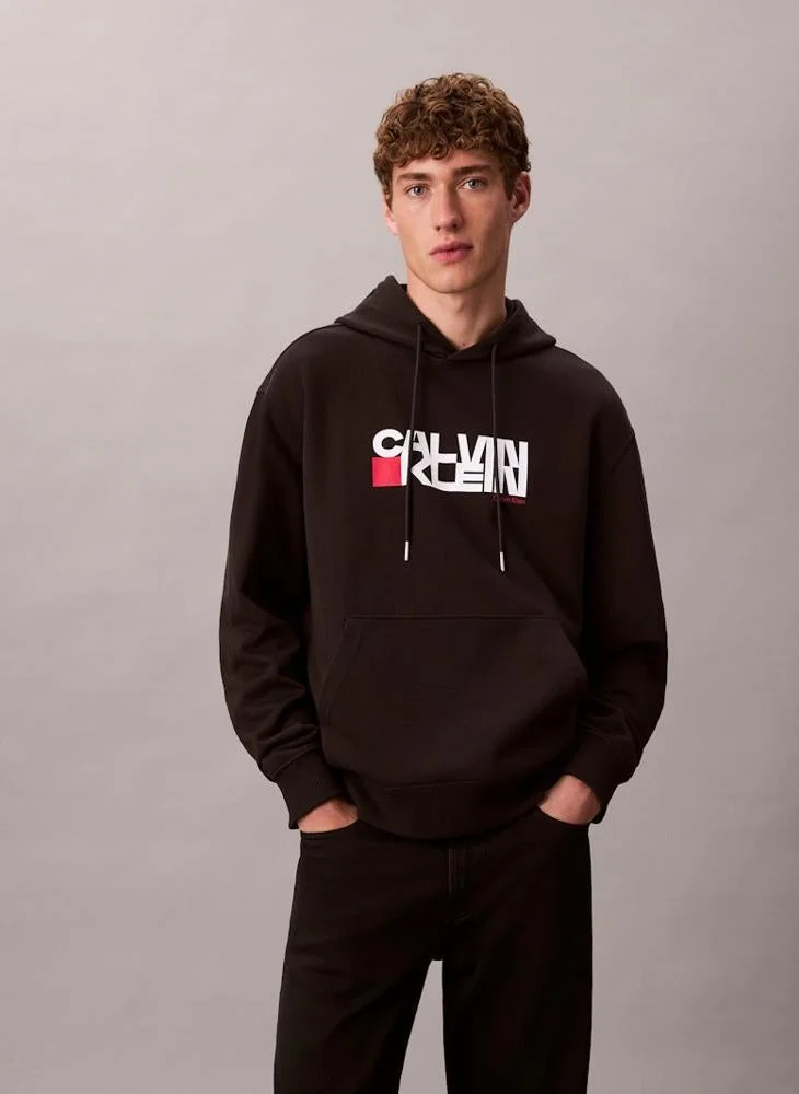 Calvin Klein Jeans  Logo Graphic Hoodie for Men | Best Price UAE