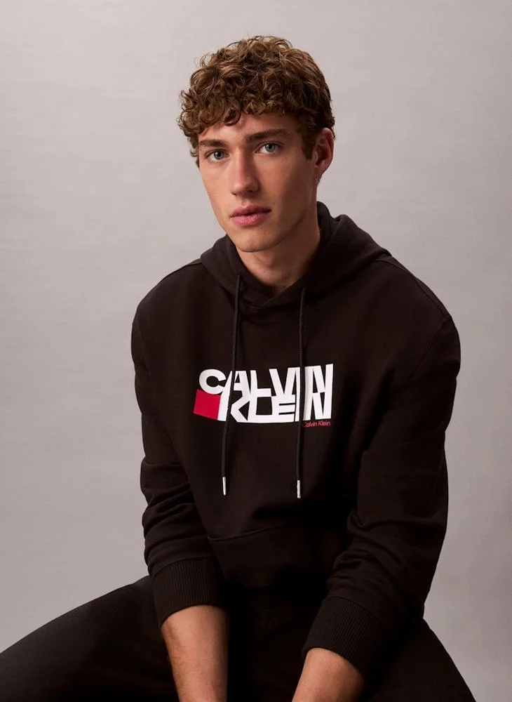 Calvin Klein Jeans  Logo Graphic Hoodie for Men | Best Price UAE