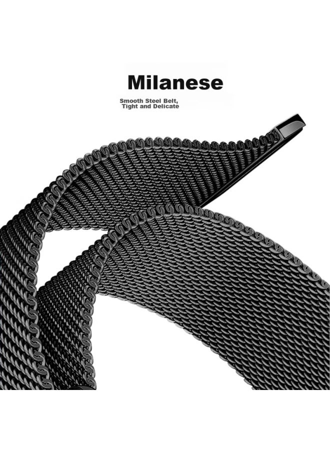 Bho Apple Watch Band متوافق مع Apple Watch S10/s9/se/ultra2، Milanese Loop، iwatch S8/7/6/5/4، سوار معدني من الفولاذ المقاوم للصدأ - Image 4