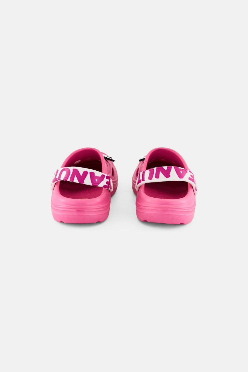 Peanuts Kids Girl Slip On Clogs, Pink - Image 4