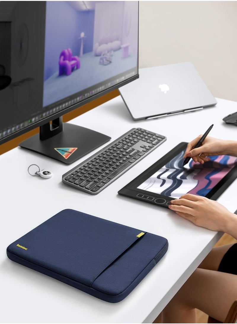 Tomtoc - Defender-A13 360 Case for 13 Inch MacBook Air M4/A3240 2025, M3/A3113, M2/A2681 M1/A2337 2022-2018, 13 Inch MacBook Pro M2/A2686 M1/A2338 2022-2016, Water-Repellent Shockproof Full Protection Eco-Friendly Laptop Sleeve - Image 1