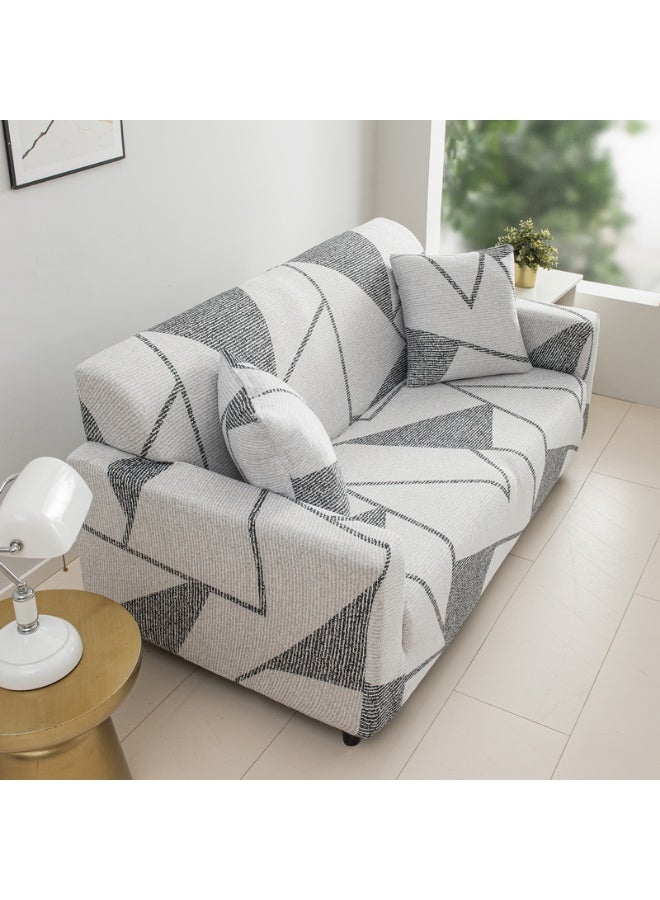 FASHION HOME أغطية أريكة قابلة للتمدد غير قابلة للانزلاق مع أحزمة مرنة لحماية الأثاث قابلة للغسل ومضادة للانزلاق - Image 3