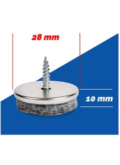 KASTWAVE Furniture Felt Pads, Furniture Pads with Easy Screw Installation are Ideal Floor Protector Pads  - Image 3