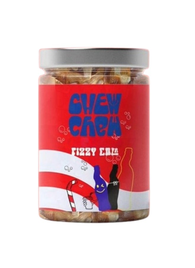 CHEW CHEW Gummies Jelly Candy Cola Jar Fizzy Cola 250 grams 