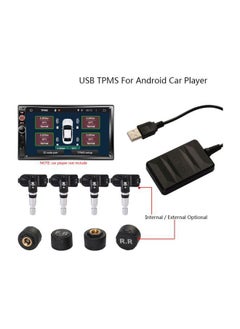 نيبمينينت مجموعة مؤلّفة من جهاز مراقبة ضغط الإطارات مزود بمنفذ USB ونظام الملاحة لأجهزة أندرويد مع 4 أجهزة استشعار  - Image 3
