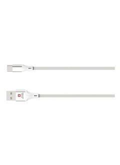 SWISS MILITARY USB to Type C 2M Braided Cable, 60 W Output Capacity with Heat resistant insulated coating, Compatible with Samsung S22+, S22 Ultra,S21+, S21 Ultra, Note 20, A70 and many-White  - Image 5