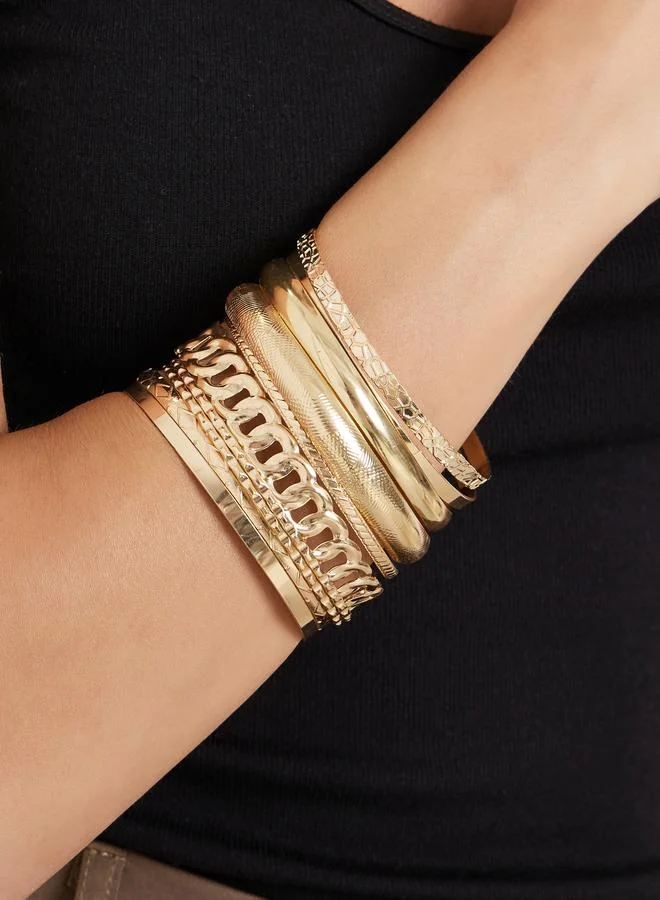 ستايلي مجموعة من 10 - سوار يد بانجل