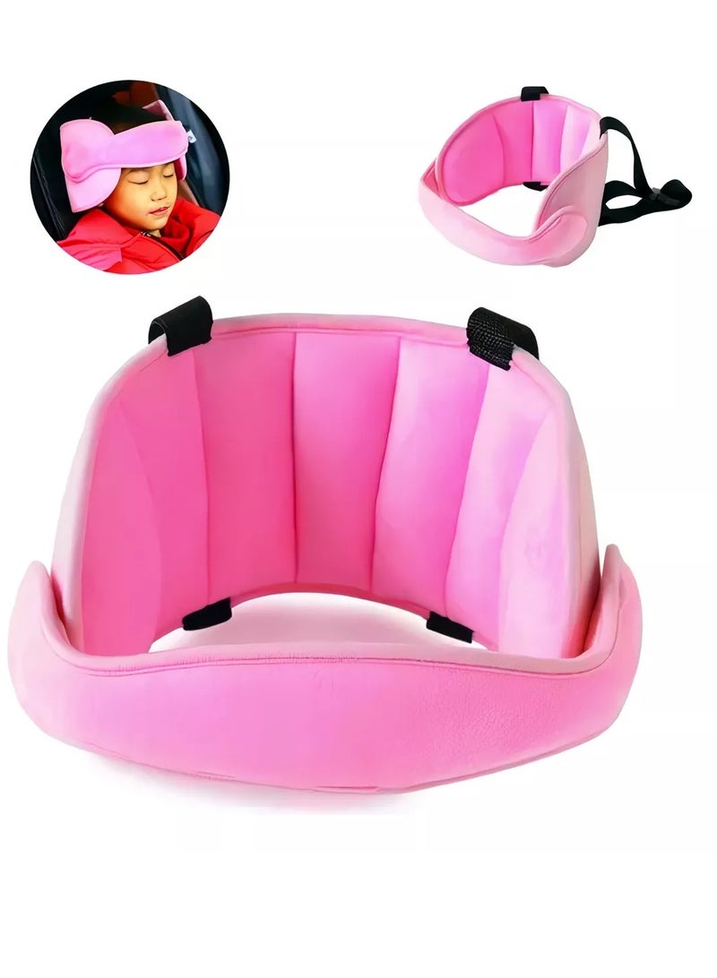 Gonice Adjustable Child Head Pillow Support for Car Seat Pink - Image 2