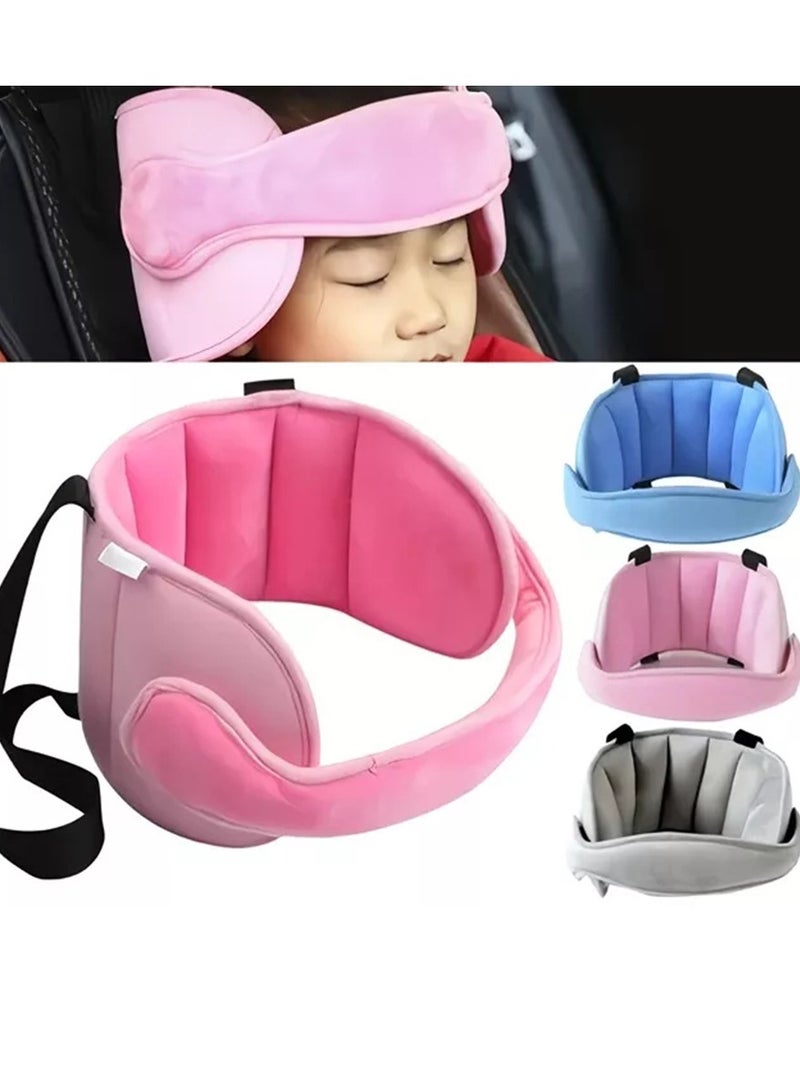 Gonice Adjustable Child Head Pillow Support for Car Seat Pink - Image 1
