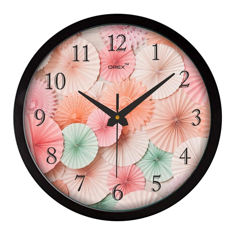 OREX Large Decorative Wall Clock - 12 Inch Battery Operated Clock for Home, Living Room, Bedroom, and Kitchen - 70 - Image 1