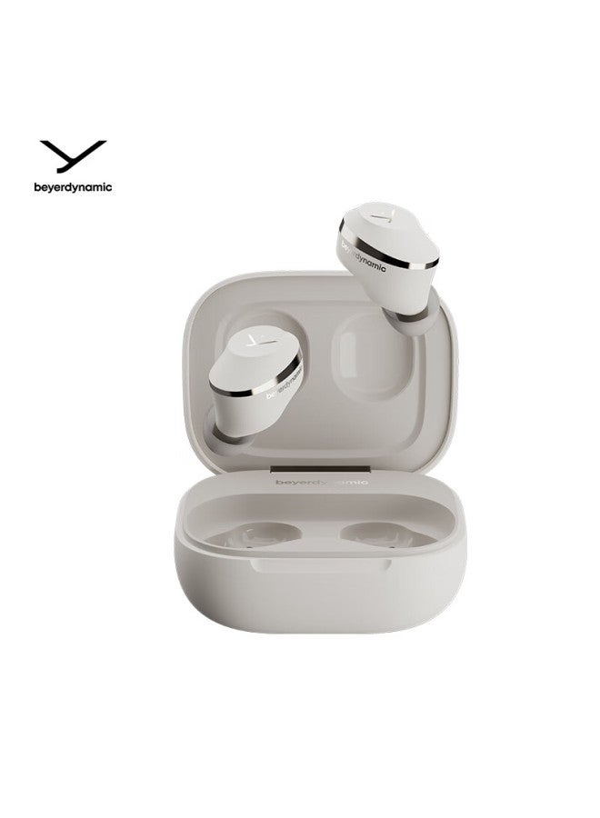 Beyer Dynamic Beyerdynamic Amiron 300 Active Noise Cancelling True Wireless Bluetooth Earphones For Music, Compatible With Android And Apple, Bluetooth 5.3, Cream White - Image 1