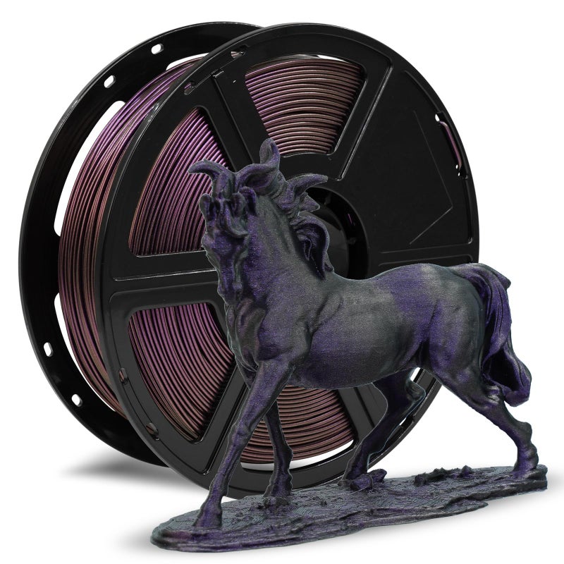 FLASHFORGE Rapid PLA Filament 1.75mm Purple, 500mm/s High Speed Printing, 3D Printer Filament 1kg Spool, Dimensional Accuracy +/- 0.02mm, Enjoy Exceptional Print Quality - Image 1