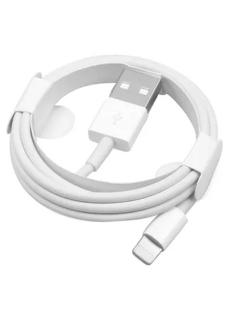 One Step Lightning Data Sync And Charging Cable White  - Image 2