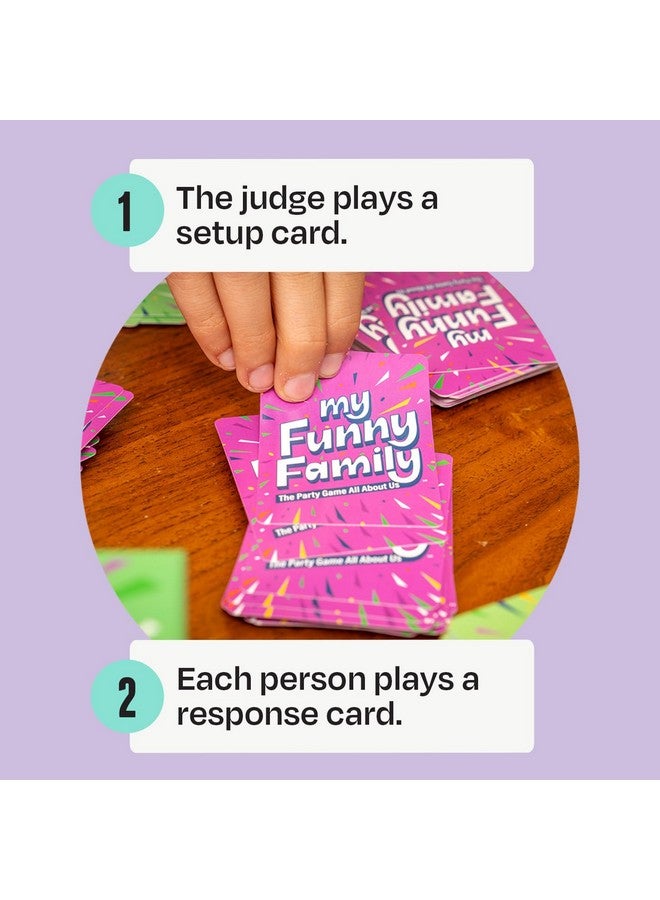 DSS Games My Funny Family [Fun Card Game for Kids, Adults, Families | Great for Parties, Game Nights, Travel Games, Camping, Family Vacation | Easy to Learn and Family Friendly | Family Games Ages 10 and Up] - Image 3