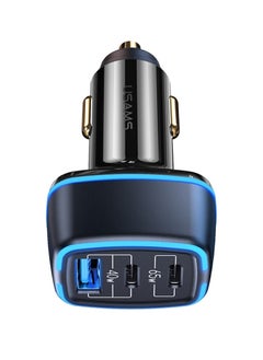 Usams 105W 3 Ports Fast Car Charger Adapter 65W USB-C PD QC4.0 20W QC3.0 Support AFC FCP SCP PPS Fast Charging For iPhone 12 12 Mini 12 Pro Max For Samsung Galaxy Note 20 Huawei  - Image 3