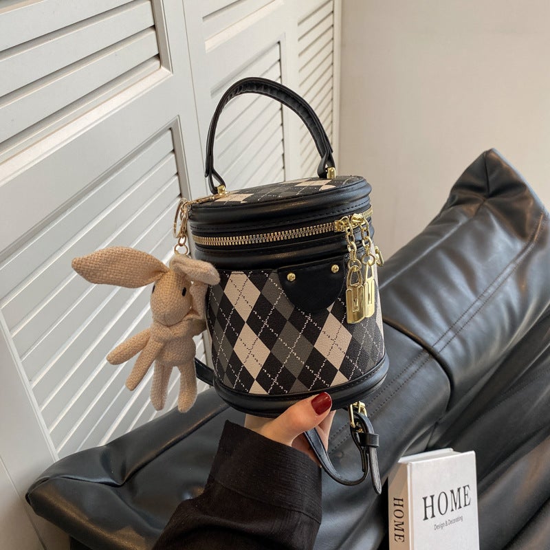 This Year'S Popular Small Bags For Women 2025 Spring New Fashion Niche Crossbody Bag Texture Quilted Satchel Bucket Bag - Image 5