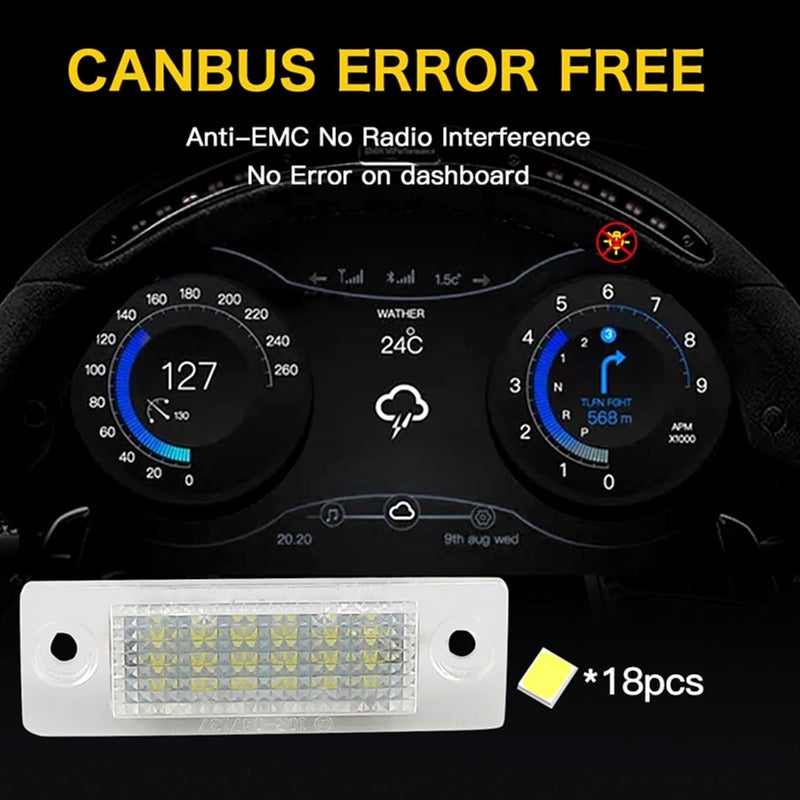 QASULER 2pcs Car License Plate Lights - Image 5