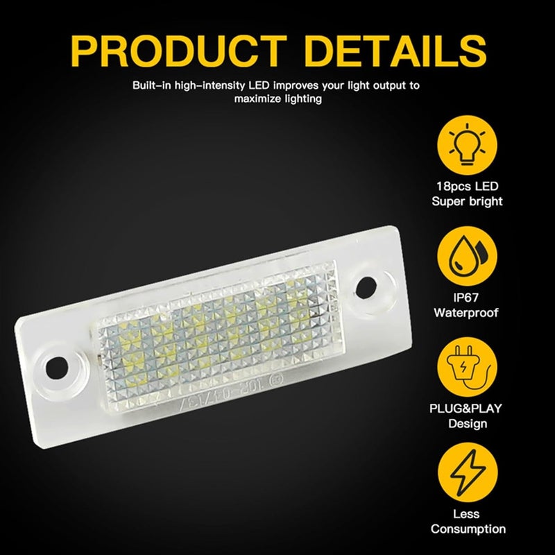 QASULER 2pcs Car License Plate Lights - Image 4