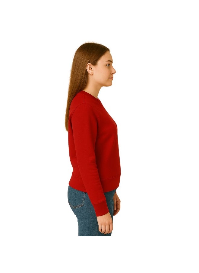 PRINTSHOP4ME Cat Lover Women's Sweatshirt – Long Sleeve,Round Neck,Cotton,Breathable & Stylish Casual Wear  - Image 4