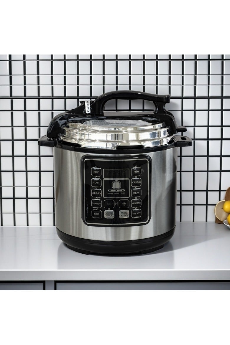 Olympia طباخ ضغط كهربائي، طباخ بطيء، طباخ أرز، وعاء ذكي، سعة 10 لتر، وعاء داخلي غير لاصق، فولاذ مقاوم للصدأ، متعدد الوظائف، طهي ذكي، طباخ متعدد مباشر من المصنع، أجهزة منزلية - Image 4