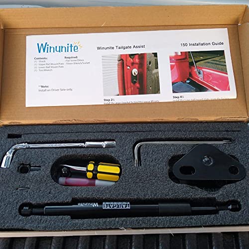 Winunite Compatible with 2015-2025 F150 Tailgate Assist Shock Truck Lift Assist Fits for Truck Tailgate Accessories Soft Open Easy Down(All Tools Provided) - Image 4