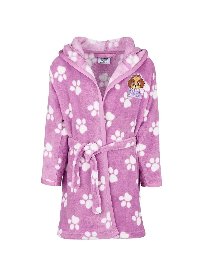 نيكلوديون باو باترول رداء حمام بغطاء رأس من باو باترول سكاي للبنات من Kids TV - Image 1