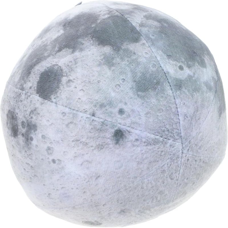 Soft Moon Plush Throw Pillow Decorative Couch Cushion Ball Shaped for Nap Cozy Living Decor - Image 1