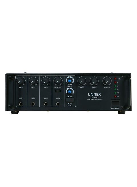 مكبر صوت من يونيتكس USSA-60 - أسود بالوتوث وفلاشه