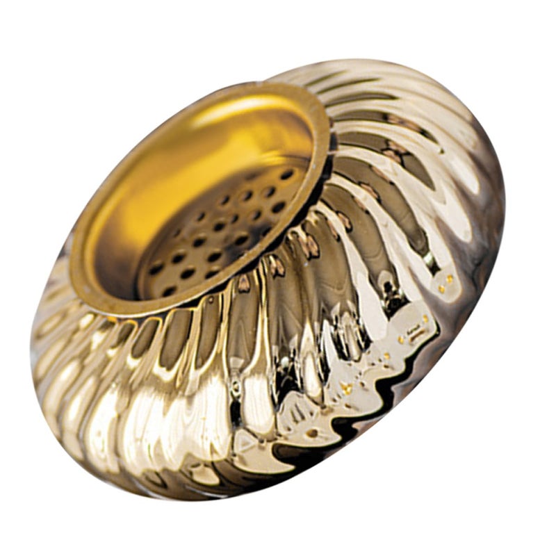 Gold Ceramic Incense Burner Cone Holder Metal Censer Home Fragrance Accessory For Living Room Desk - Image 2