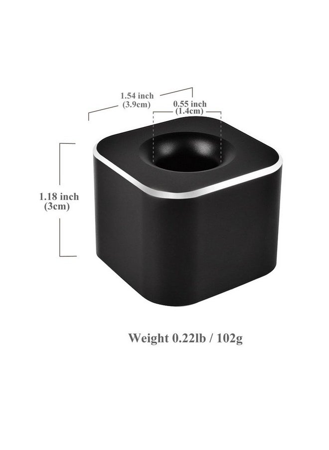 Coideal Single Pen Stand Holder, Black Metal Pen Base Stand For Desk Fountain Pen, Toothbrush Brush, Students And Office  - Image 4