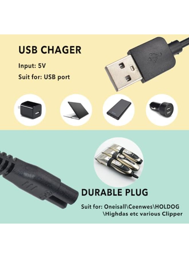 Pinkind Universal Hair Clipper Charger Cord Replacement Charger for Various Electric Hair Clipper Shavers RazorsTrimmer Pet ClipperFit SUPRENT ClippersFit Ceenwes Trimmerfit oneisall Dog Clippers etc - Image 3