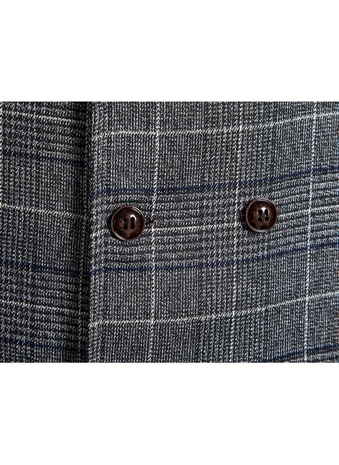 KUYING New Fashionable Herringbone Patterned Suit Vest  - Image 3