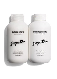 JUPITER Anti Dandruff Shampoo & Conditioner For Women & Men - Physician-Formulated For Dry, Itchy, Oily, Flaky Scalp Treatment - Vegan Coconut Scent - Color Safe Dry Scalp Shampoo and Conditioner  - Image 1