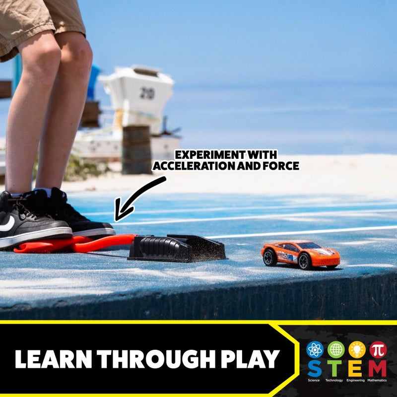 Stomp Rocket Stomp Racers Air Powered Race Cars by Stomp Rocket, 2 Car Racer Pack - Dueling Stomp Racers Toy Car Launcher - Fun Backyard Outdoor & Indoor Multi-Player Kids Toys Gifts for Boys, Girls & Toddlers - Image 4