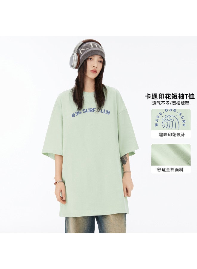 EPTISON cartoon Doodle Graphic Print Short Sleeve T-shirt - Men's Cotton Tees & Women's Matching Couple Styles - Image 2